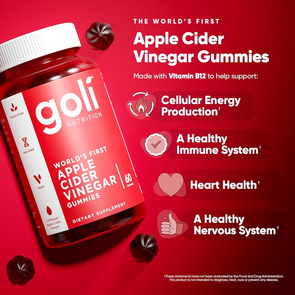 Vinagre de manzana en gomitas 🍎 Goli Nutrition 🍎