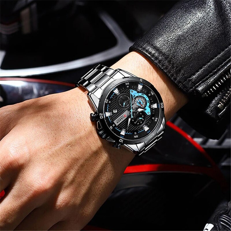 Reloj Hombre 8402   Elegante Acero Inox