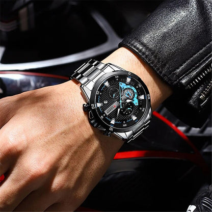 Reloj Hombre 8402   Elegante Acero Inox