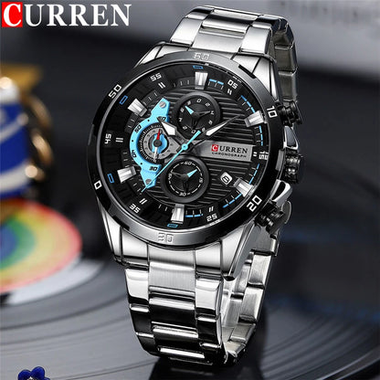 Reloj Hombre 8402   Elegante Acero Inox