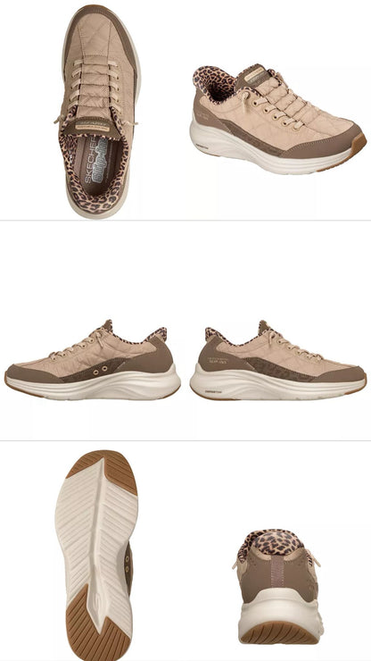 SKECHERS Slip-Ins Women's Contour Foam – Cozy Fit – Leopard Dream Lifestyle Sneakers
