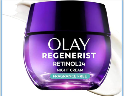 Olay Crema de Noche con Retinol para Mujeres – Triple Colágeno, Péptidos y Niacinamida (1.7 oz)