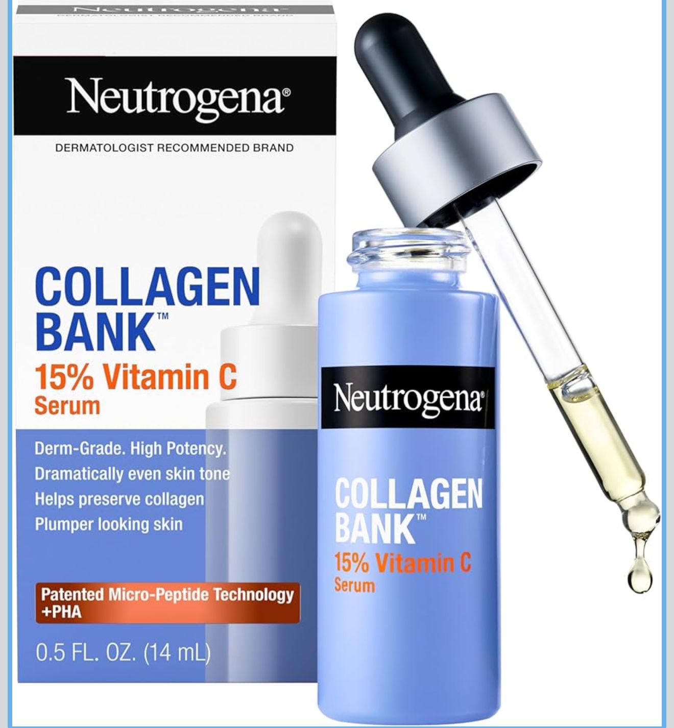 Neutrogena Collagen Bank Sérum Facial con 15% de Vitamina C