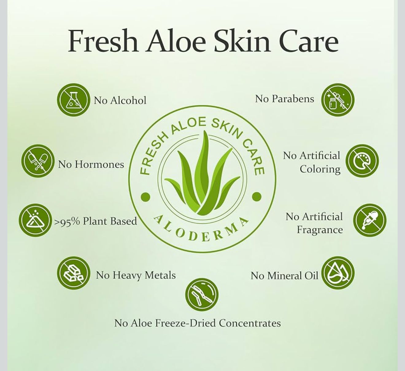 Aloderma Gel de Esencia de Flor de Aloe con Oro de 24 Quilates (7 oz)